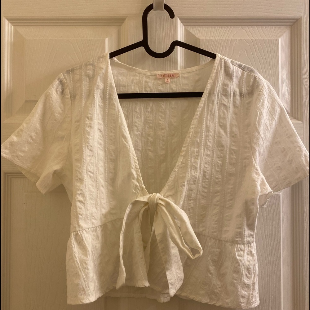 Lottie Moss Tie Front shirt